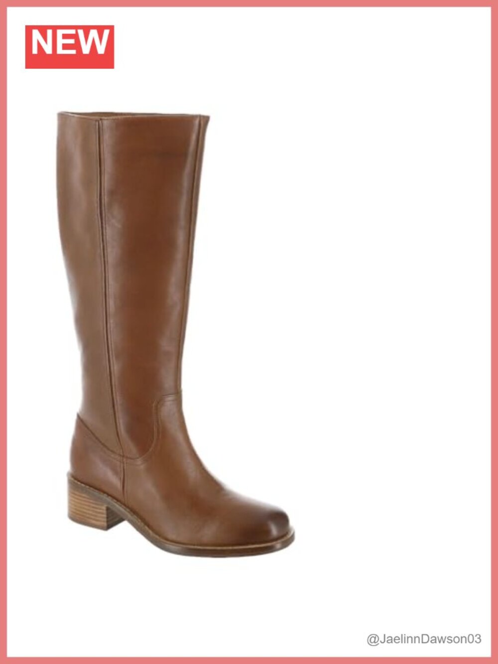 Leather knee high equestrian boots with buckle detail